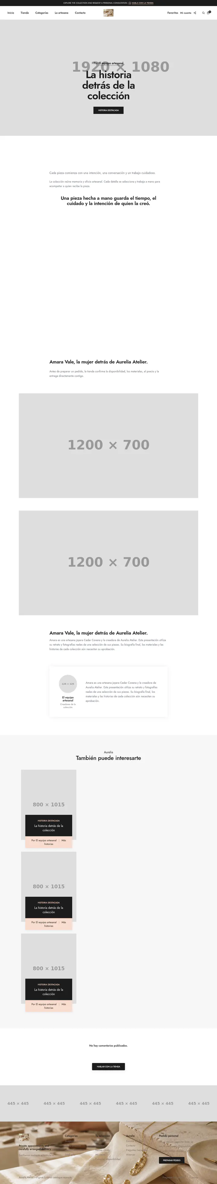 Article page shown at desktop size
