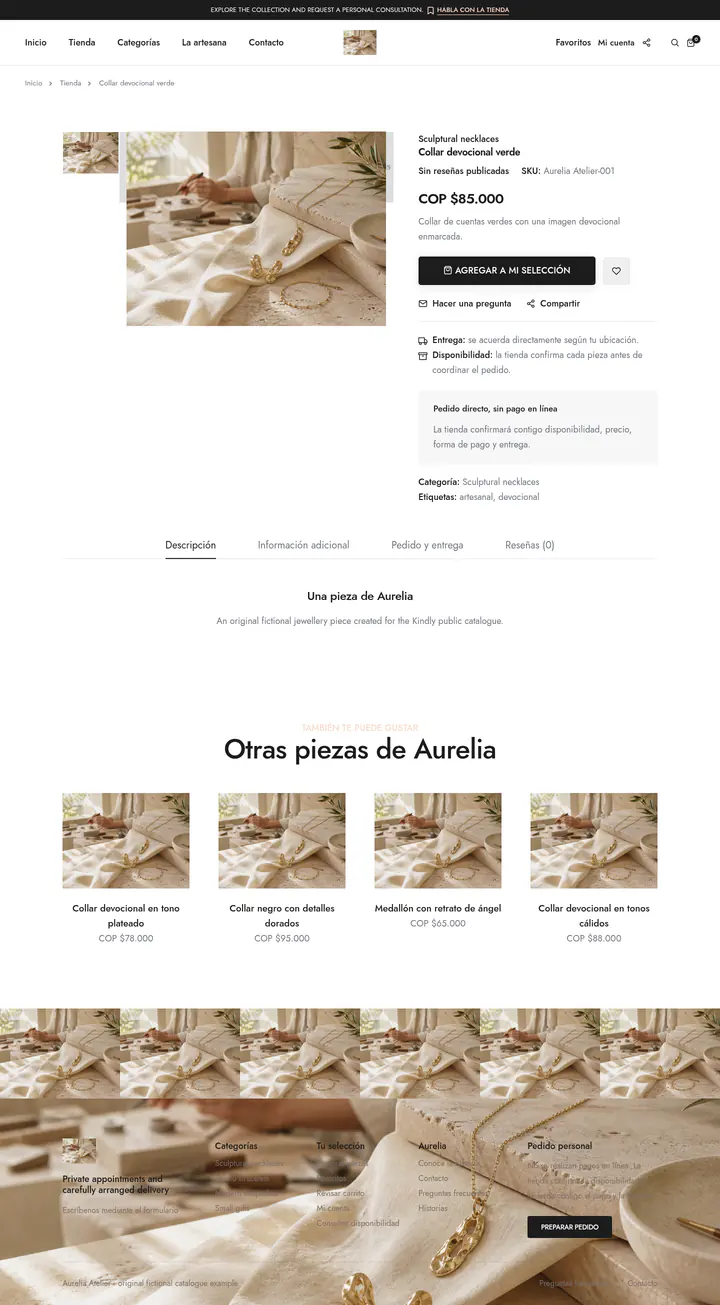 Product page shown at desktop size