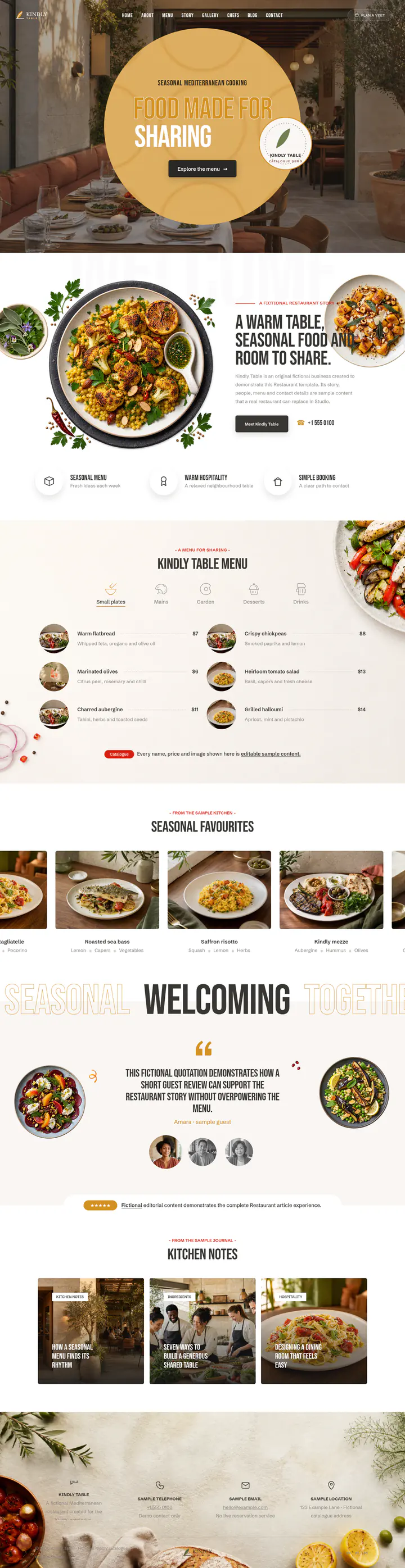 Home page shown at desktop size