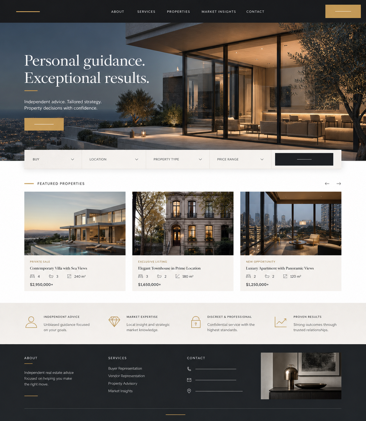 Design preview 7: Modern real estate